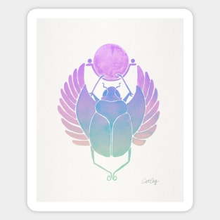 purple scarab Sticker